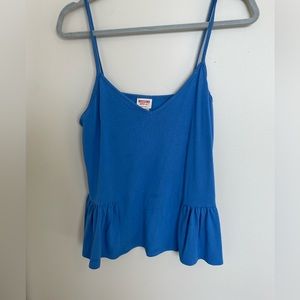 Blue Loose Tank Top